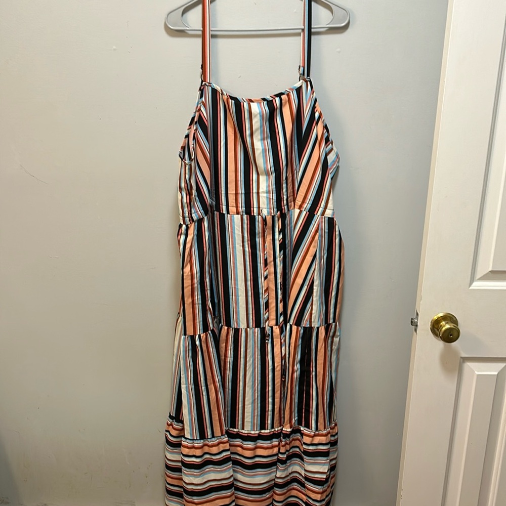 Colorful striped maxi dress from Bloomchic - Size 22. Worn once.
